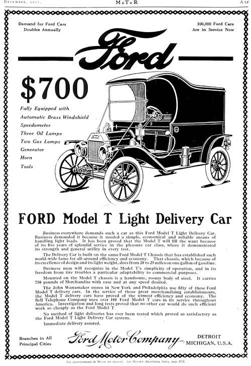 Ford Model T advertisement