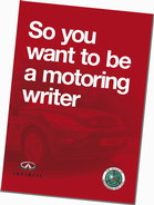 So you want to be a motoring writer booklet