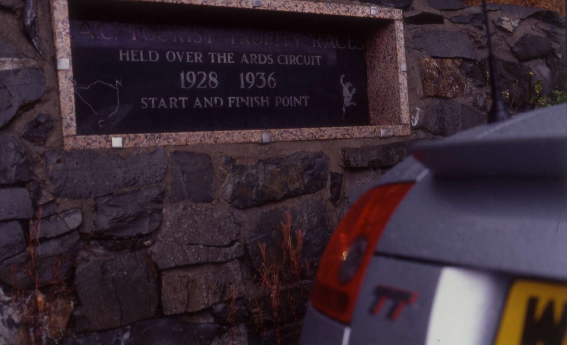 Audi TT at Ards circuit start line